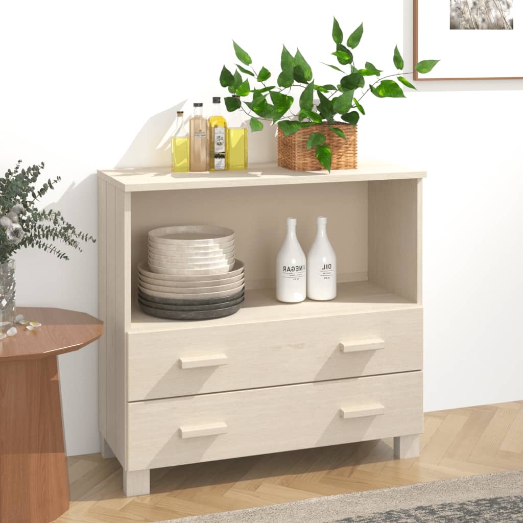Sideboard Hamar 85X35X80 Cm Solid Wood Pine