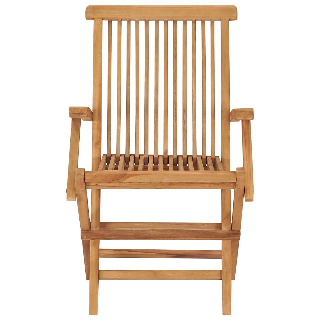 Folding Garden Chairs 6 Pcs Solid Teak Wood