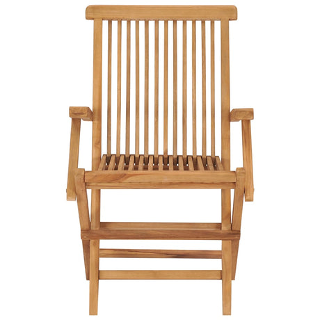 Folding Garden Chairs 6 Pcs Solid Teak Wood