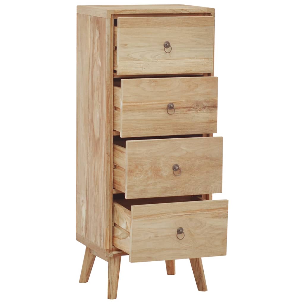 Chest Of Drawers 40X30X100 Cm Solid Wood Teak
