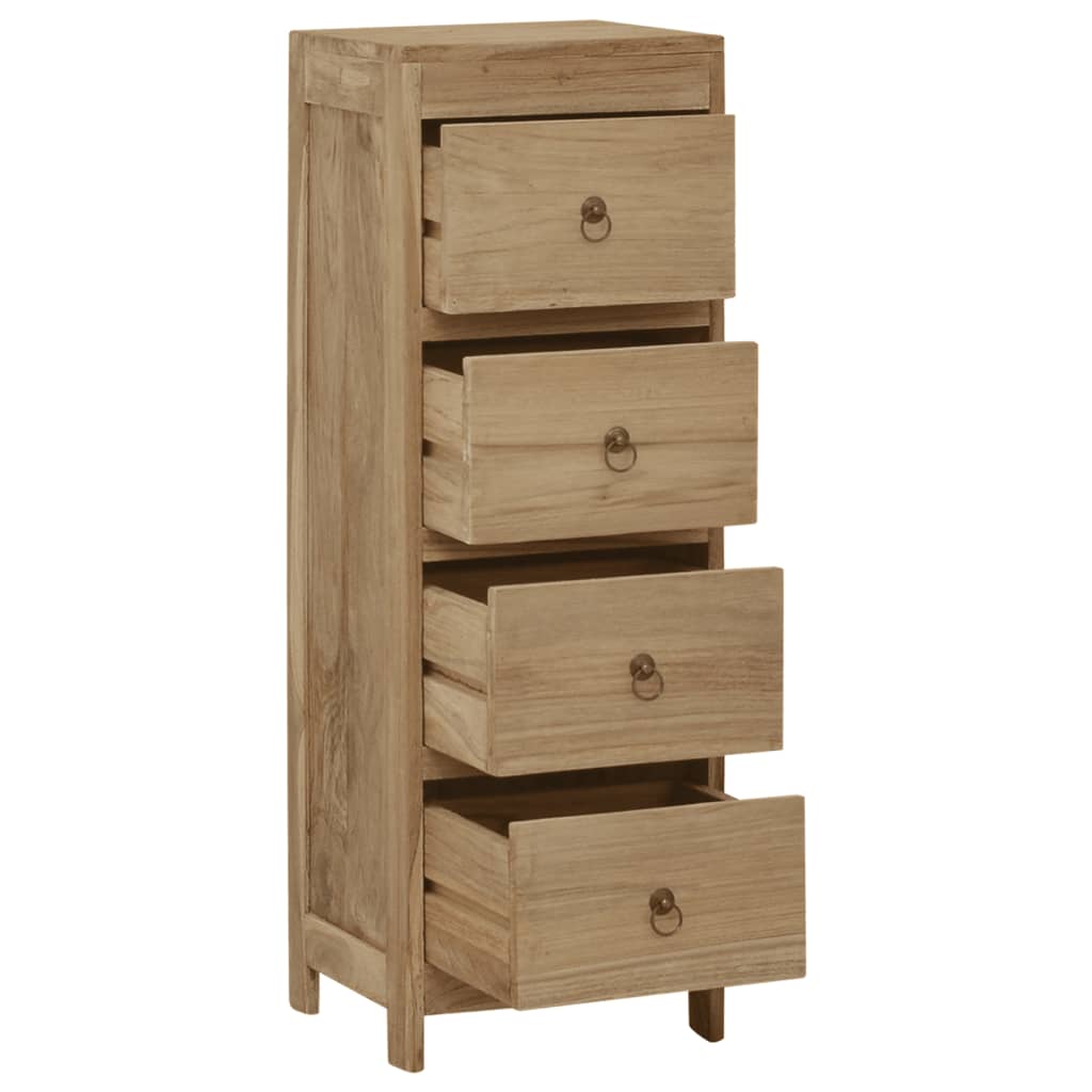 Chest Of Drawers 30X30X90 Cm Solid Wood Teak