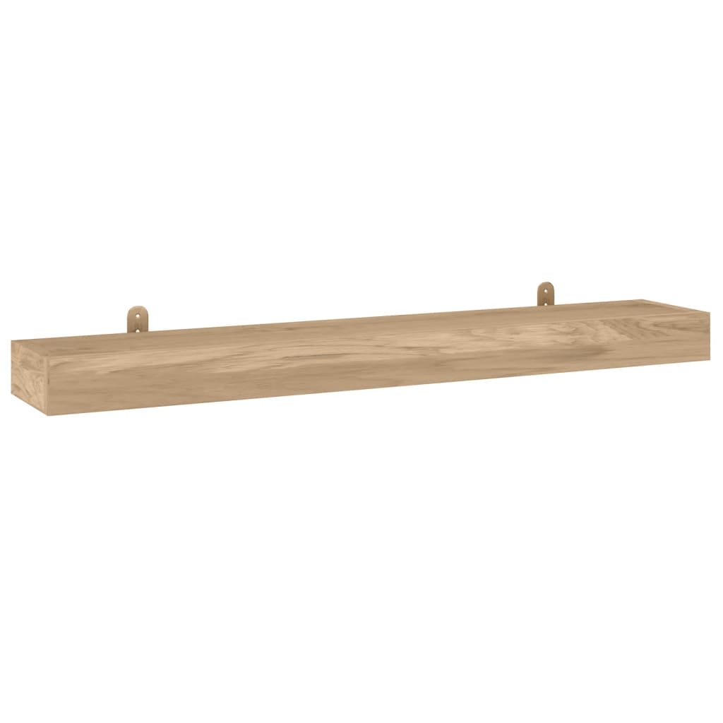 Wall Shelves 2 Pcs Solid Wood Teak