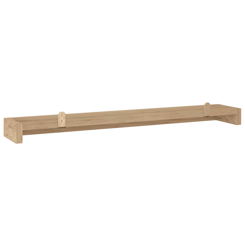 Wall Shelves 2 Pcs Solid Wood Teak