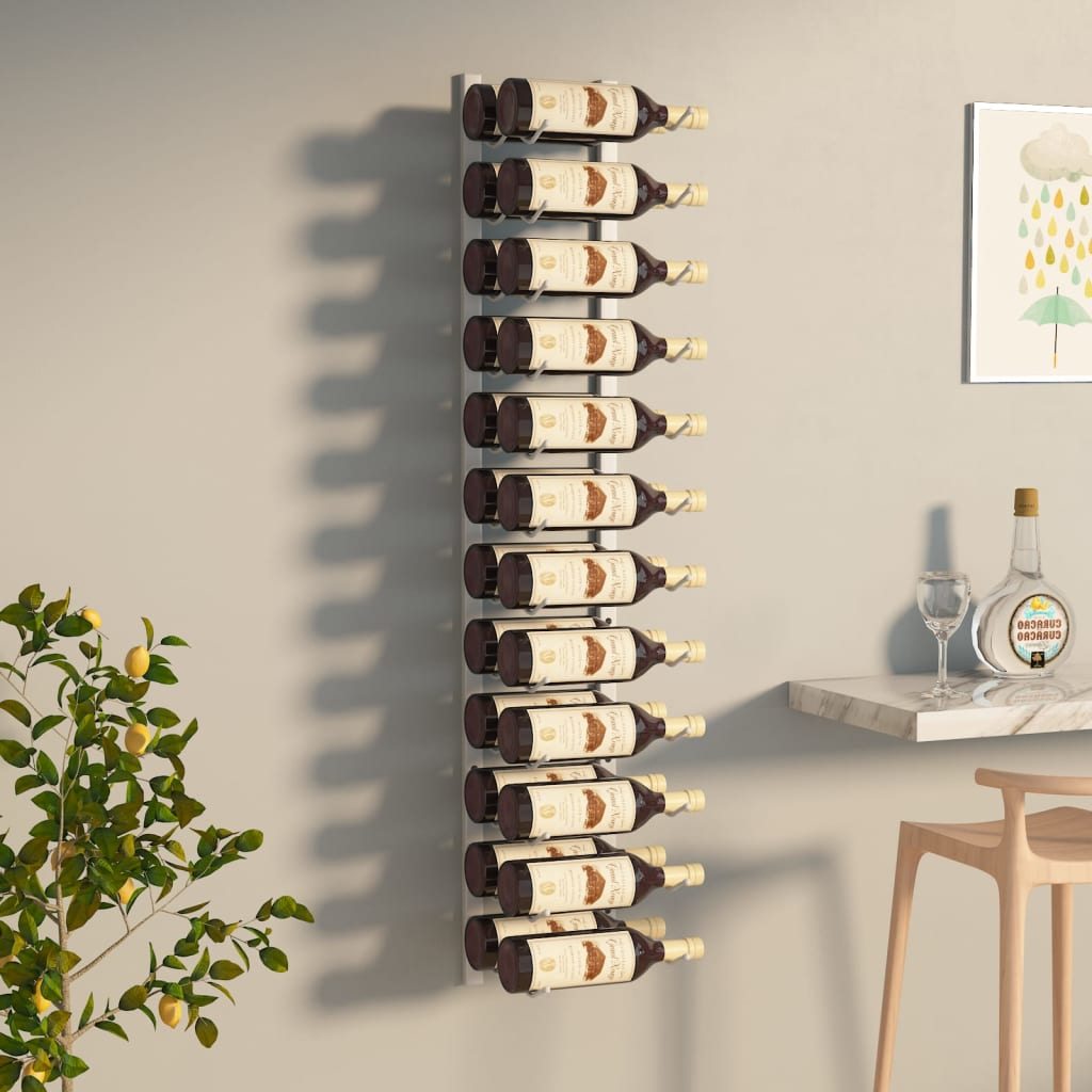 Wall Mounted Wine Rack For 36 Bottles Iron