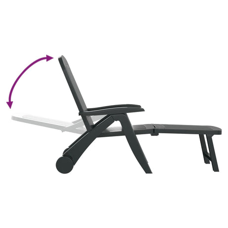 Folding Sun Lounger Polypropylene