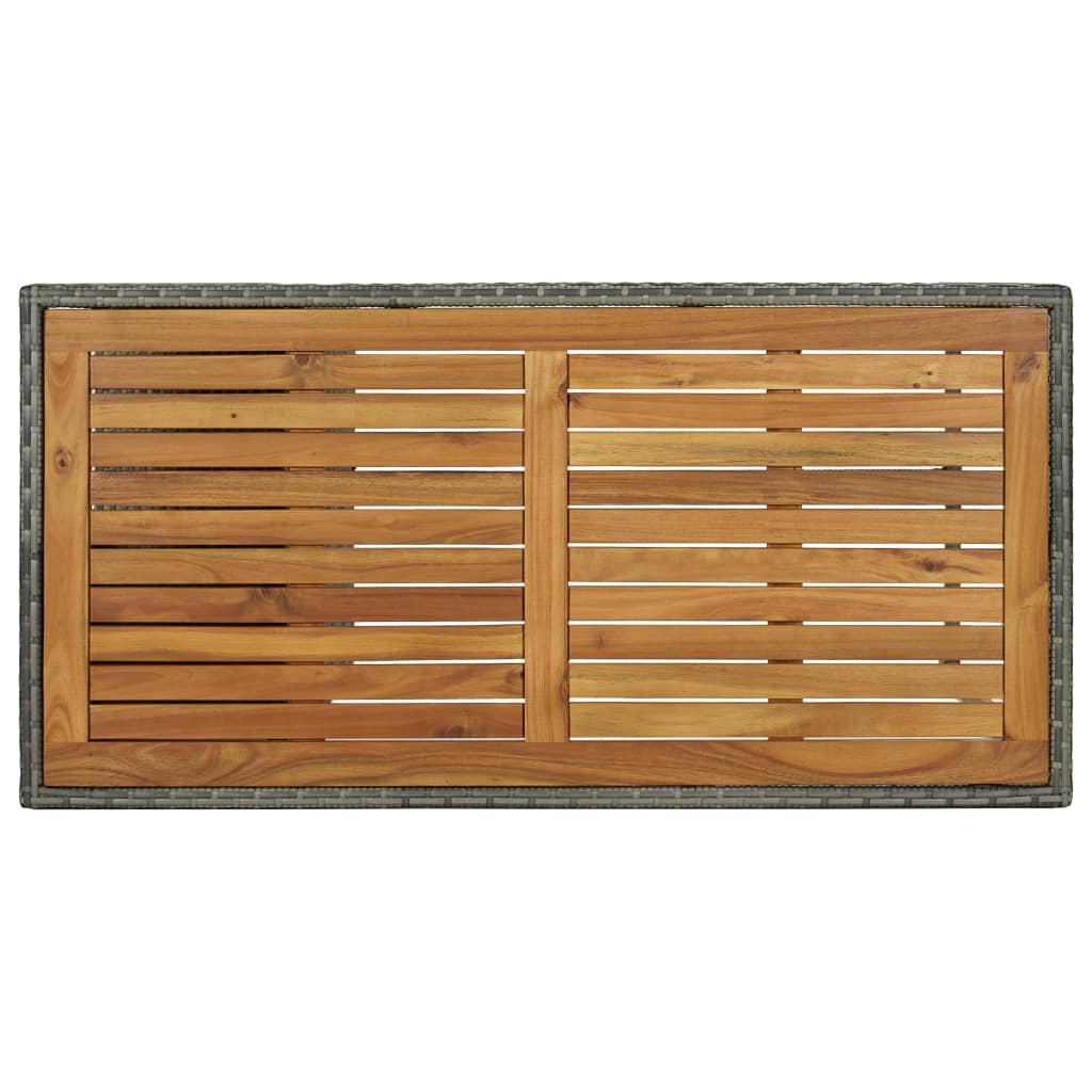 5 Piece Garden Bar Set With Cushions Poly Rattan