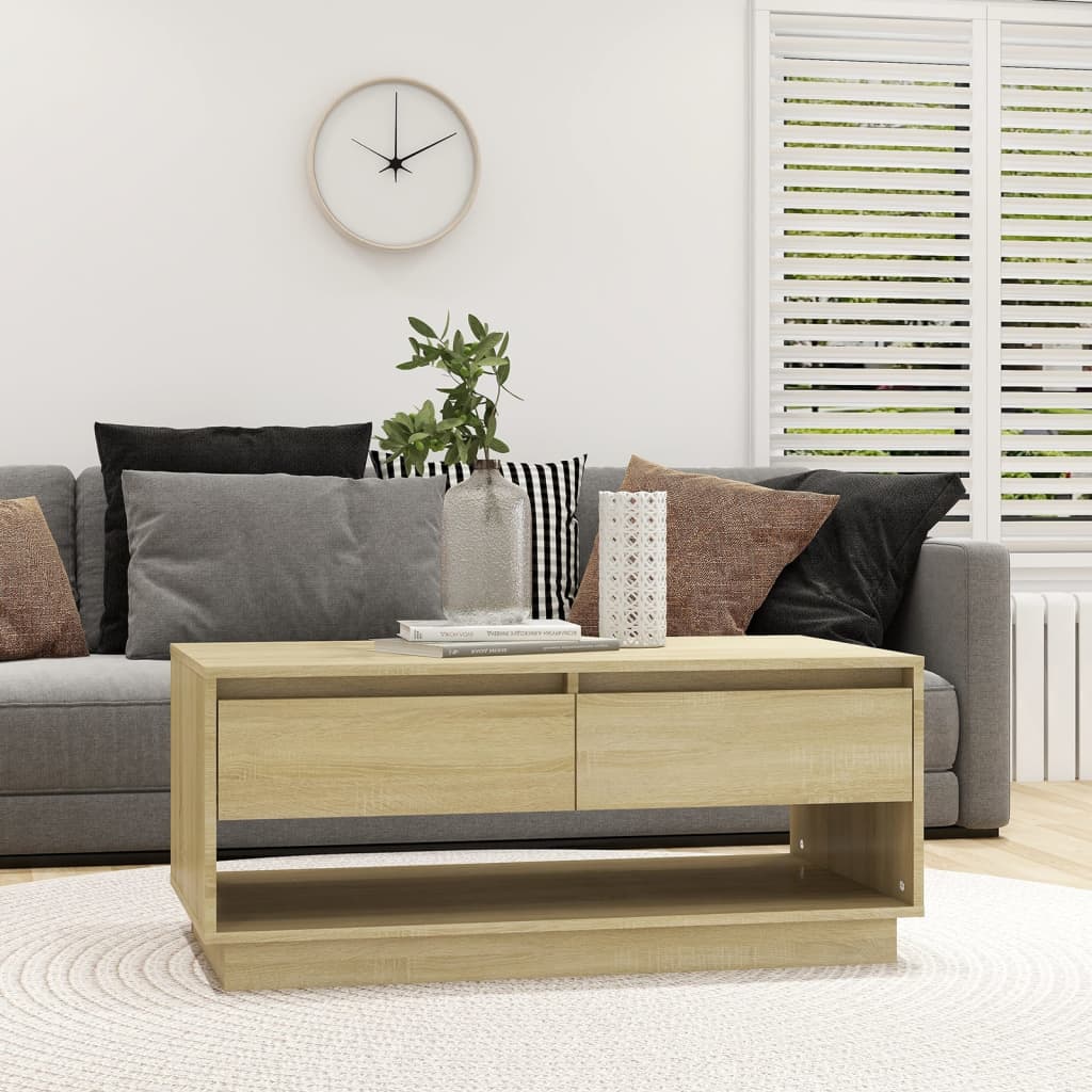 Coffee Table 102.5X55X44 Cm Engineered Wood
