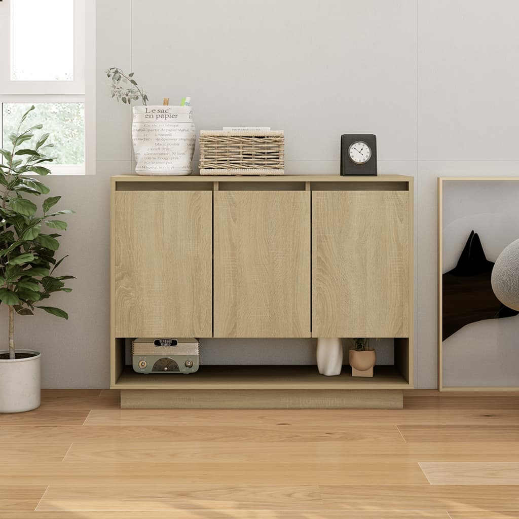 Sideboard 97X31X75 Cm Engineered Wood