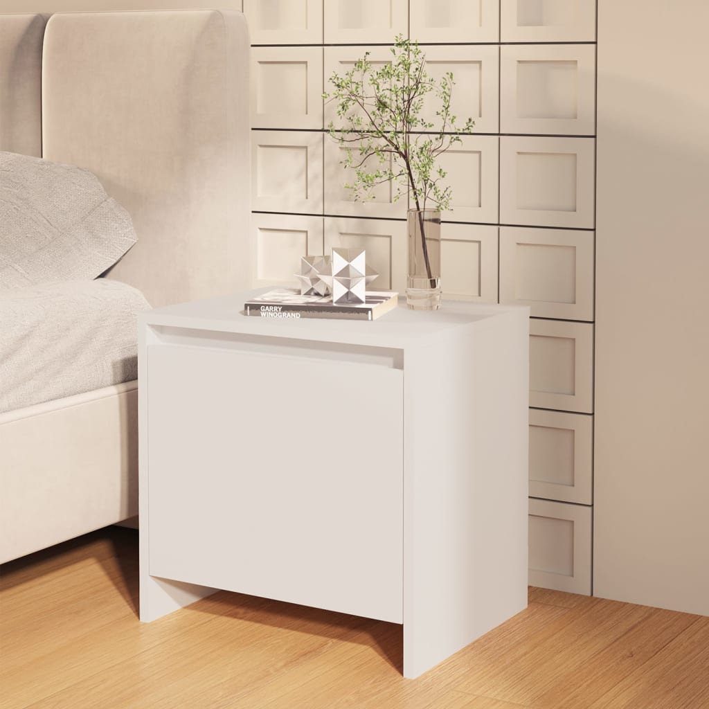 Bedside Cabinet 45X34X44.5 Cm Engineered Wood