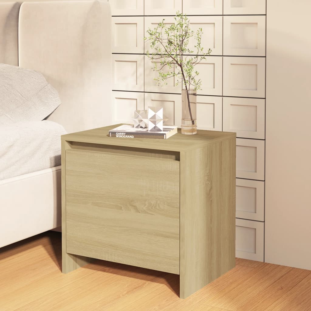 Bedside Cabinet 45X34X44.5 Cm Engineered Wood
