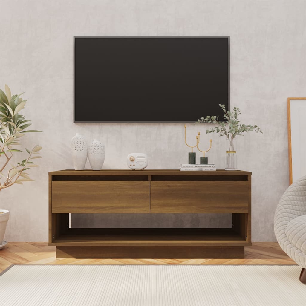 Tv Cabinet 102X41X44 Cm Engineered Wood