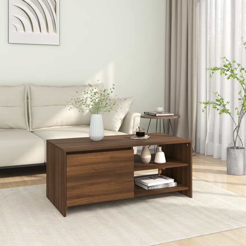 Coffee Table 102X50X45 Cm Engineered Wood