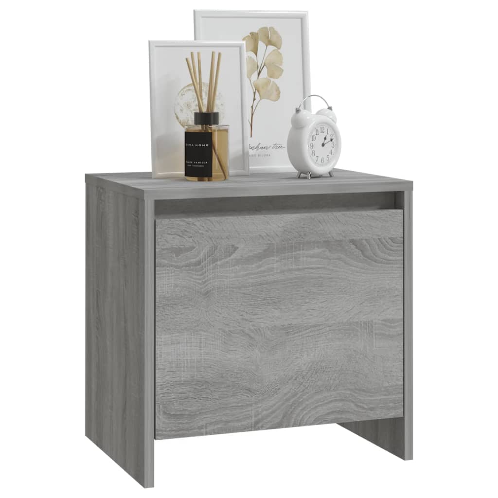 Bedside Cabinet 45X34X44.5 Cm Engineered Wood