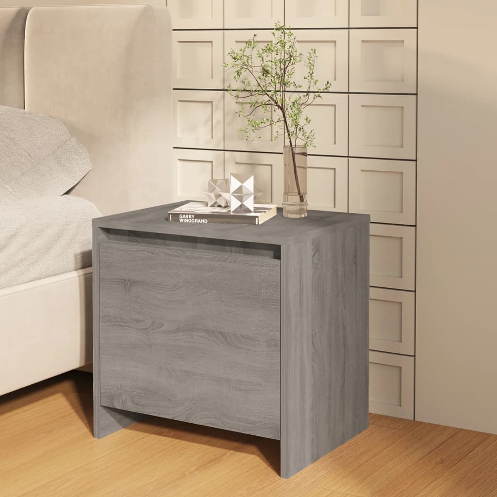 Bedside Cabinet 45X34X44.5 Cm Engineered Wood