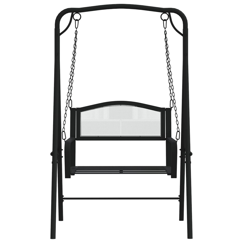 Swing Bench 124 Cm Black Steel