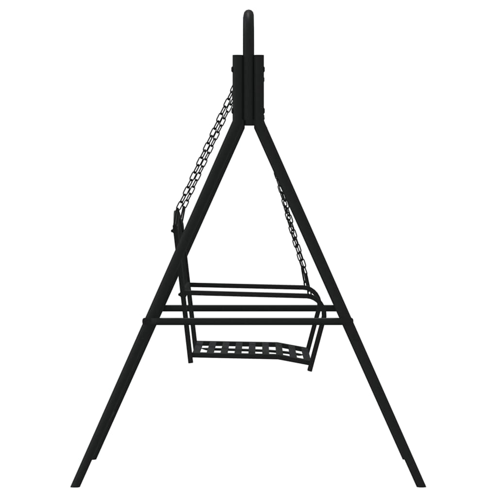 Swing Bench 124 Cm Black Steel