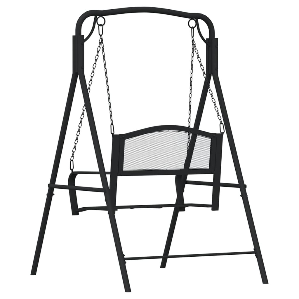 Swing Bench 124 Cm Black Steel
