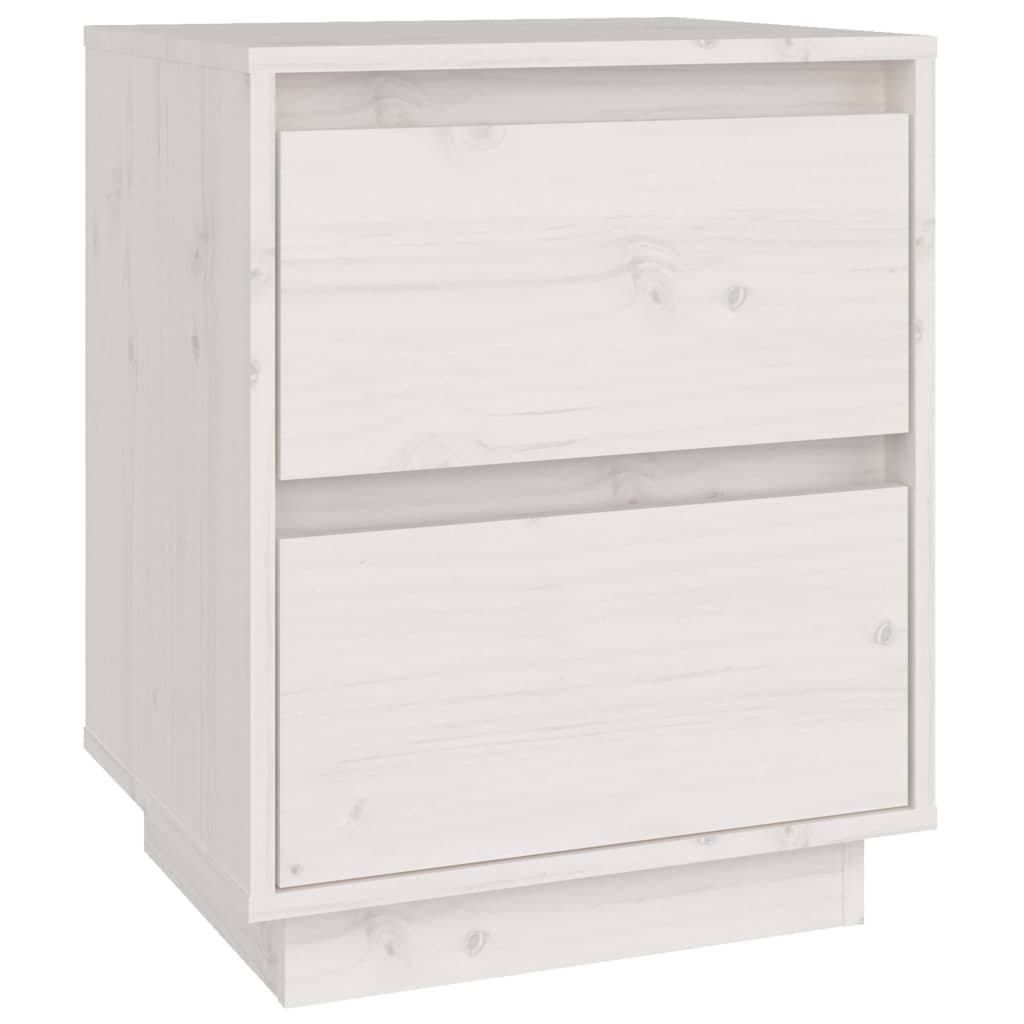 Bedside Cabinet 40X35X50 Cm Solid Wood Pine