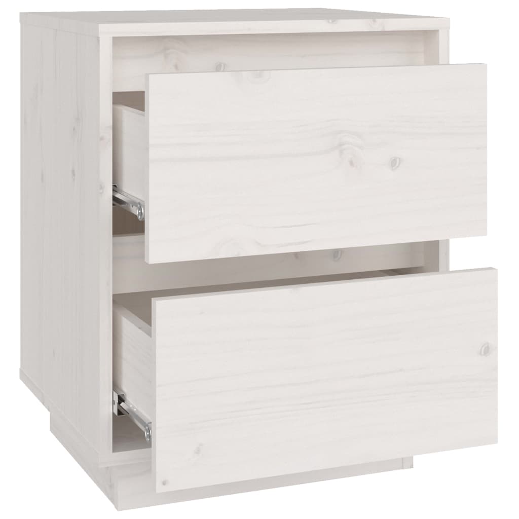 Bedside Cabinet 40X35X50 Cm Solid Wood Pine