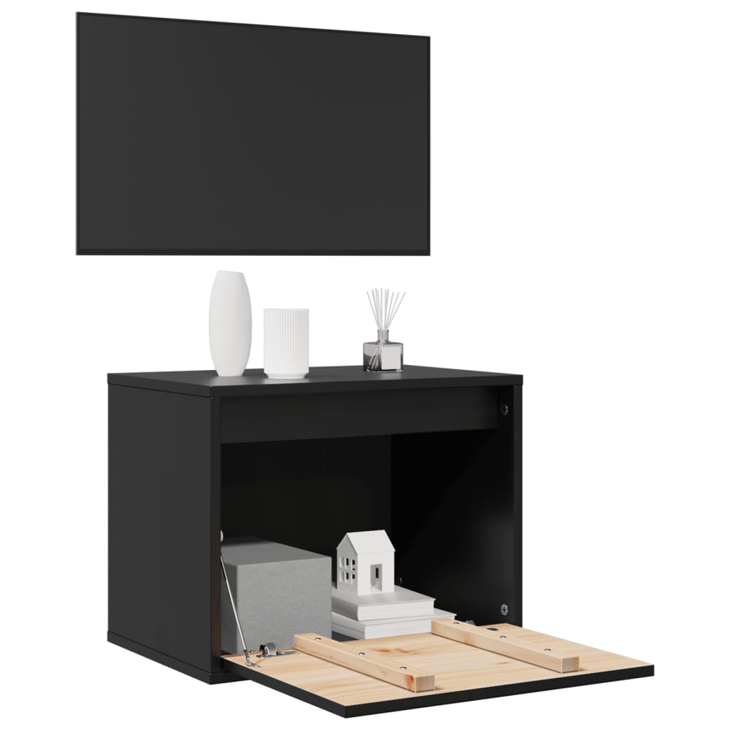 Wall Cabinet 45X30X35 Cm Solid Pinewood