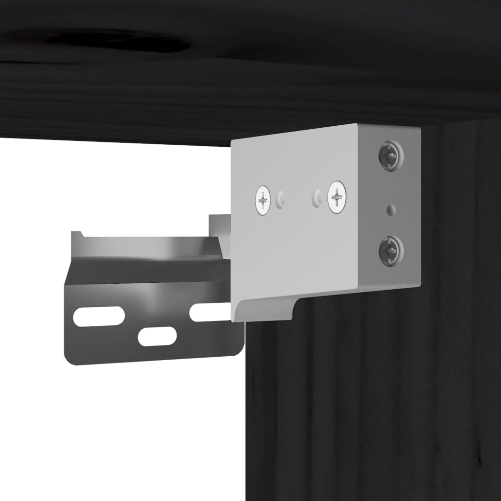 Wall Cabinet 45X30X35 Cm Solid Pinewood