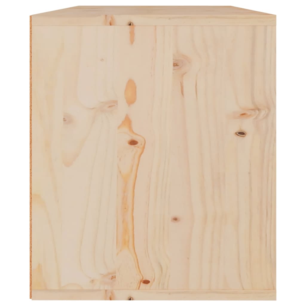 Wall Cabinet 60X30X35 Cm Solid Pinewood