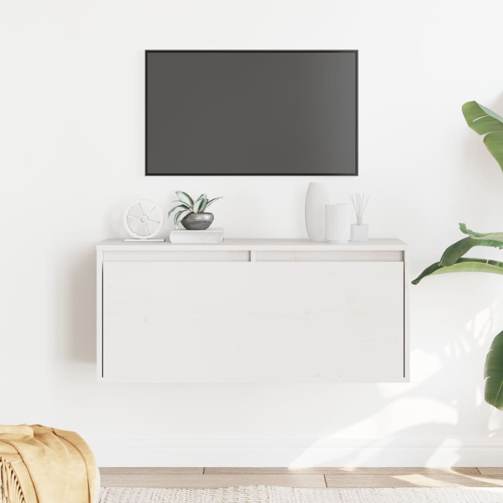 Wall Cabinet 80X30X35 Cm Solid Wood Pine