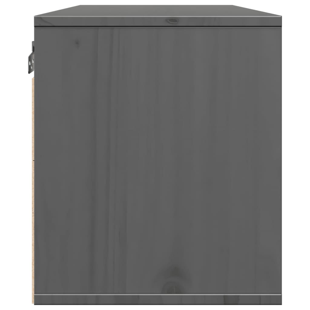 Wall Cabinet 80X30X35 Cm Solid Wood Pine