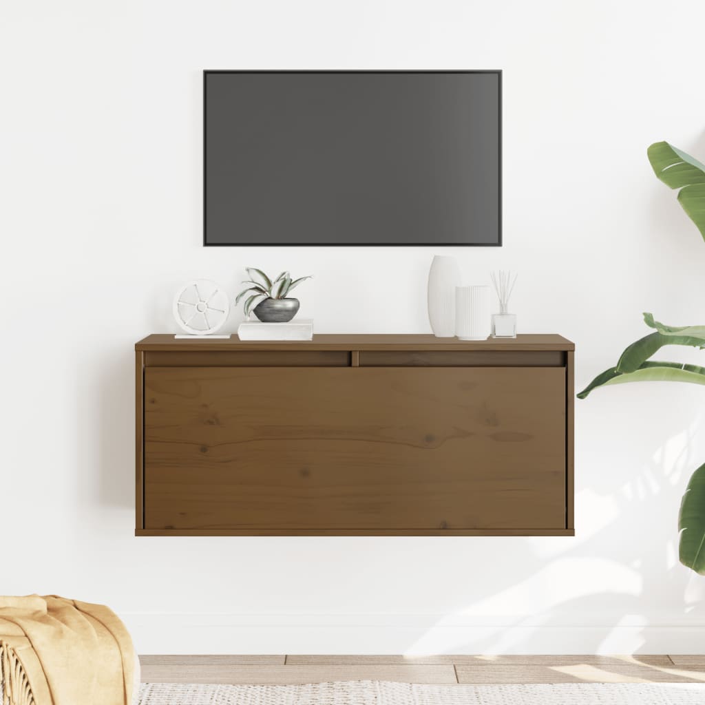 Wall Cabinet 80X30X35 Cm Solid Wood Pine