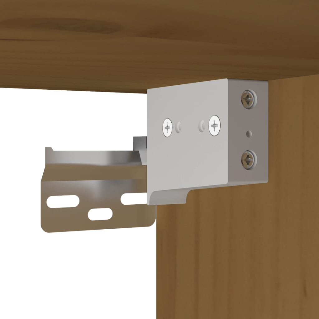 Wall Cabinet 100X30X35 Cm Solid Wood Pine