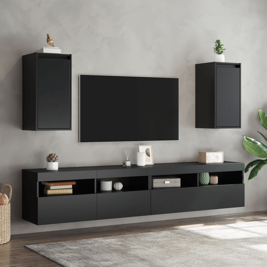 Wall Cabinets 2 Pcs 30X30X60 Cm Solid Wood Pine