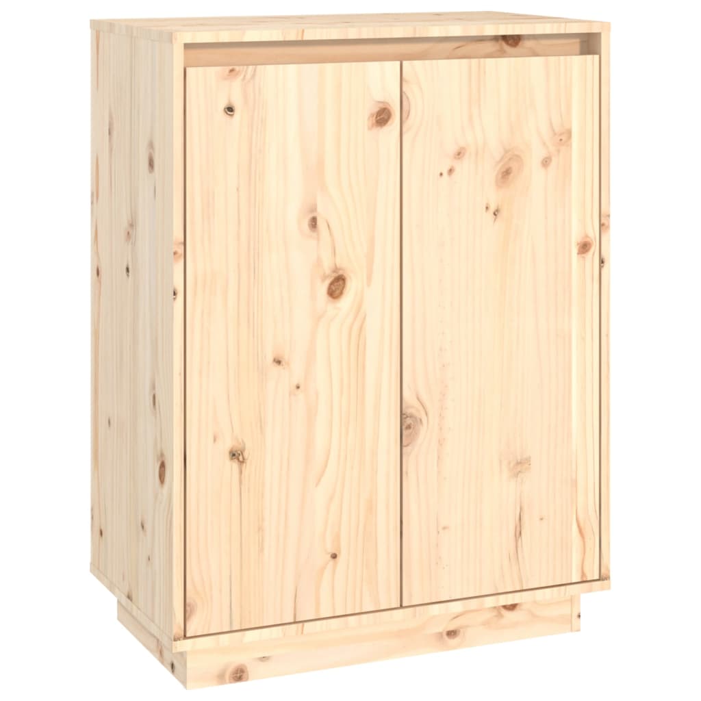 Shoe Cabinet 60X35X80 Cm Solid Wood Pine