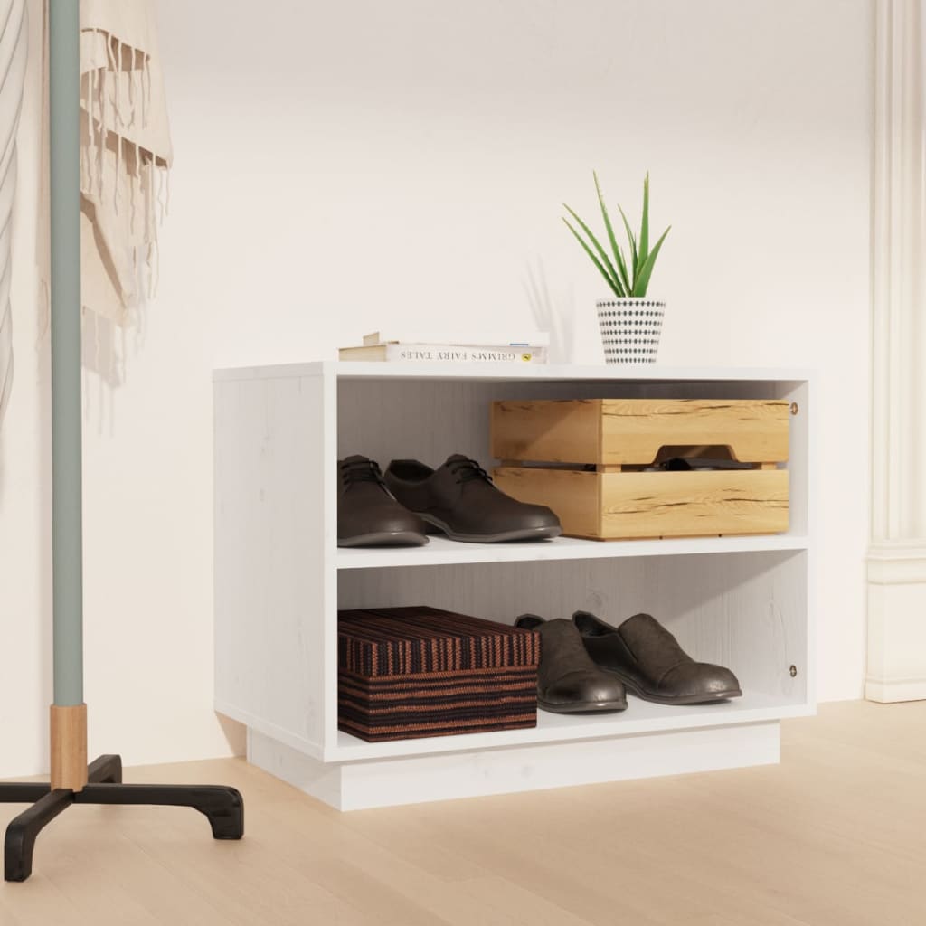 Shoe Cabinet 60X34X45 Cm Solid Wood Pine