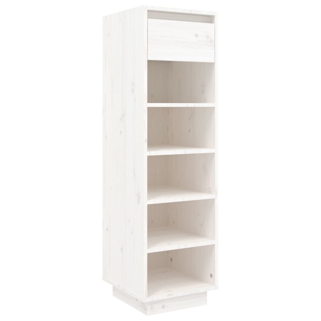 Shoe Cabinet 30X34X105 Cm Solid Wood Pine