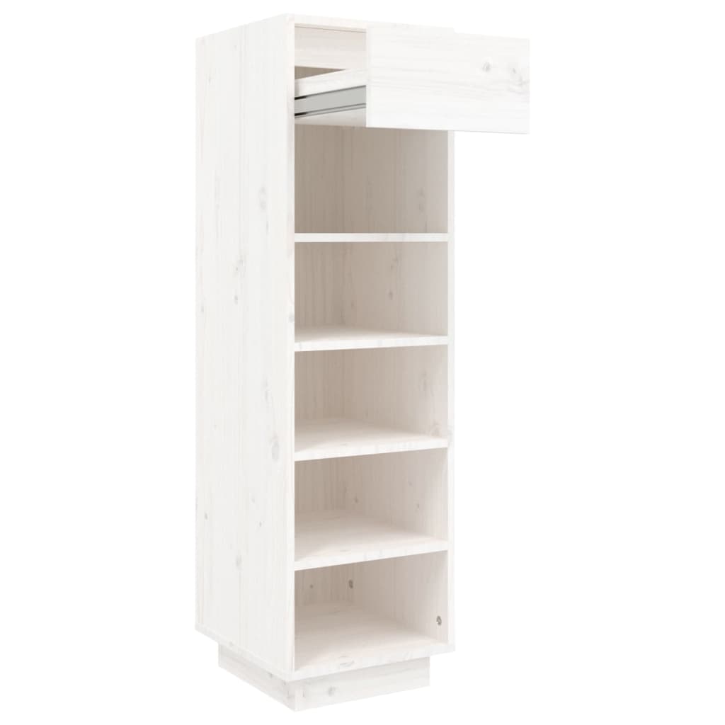 Shoe Cabinet 30X34X105 Cm Solid Wood Pine
