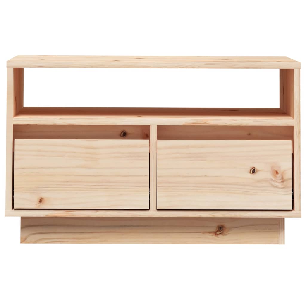 Tv Cabinet 60X35X37 Cm Solid Wood Pine