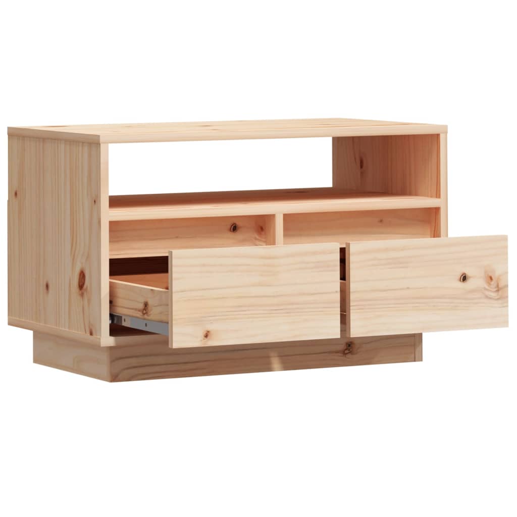 Tv Cabinet 60X35X37 Cm Solid Wood Pine