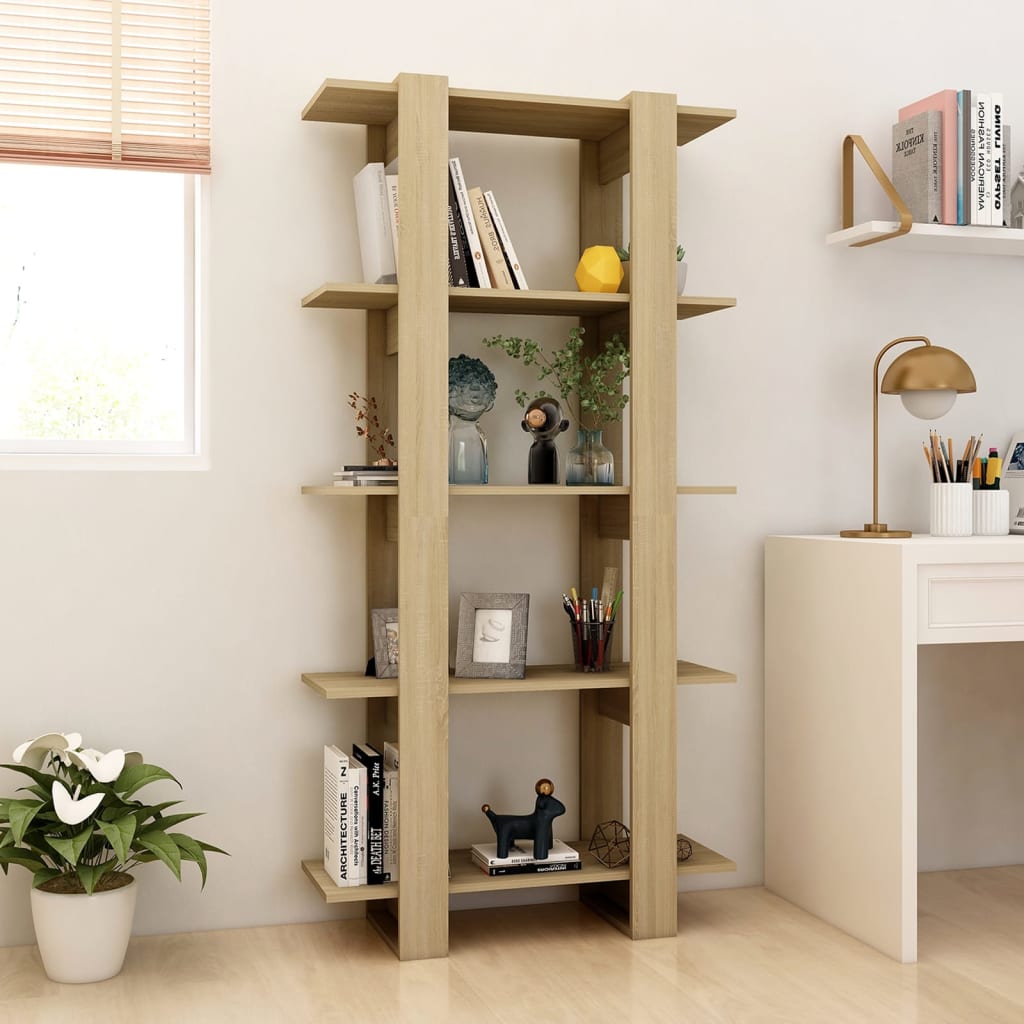 Book Cabinet/Room Divider 80X30X160 Cm Engineered Wood