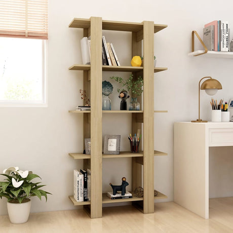 Book Cabinet/Room Divider 80X30X160 Cm Engineered Wood