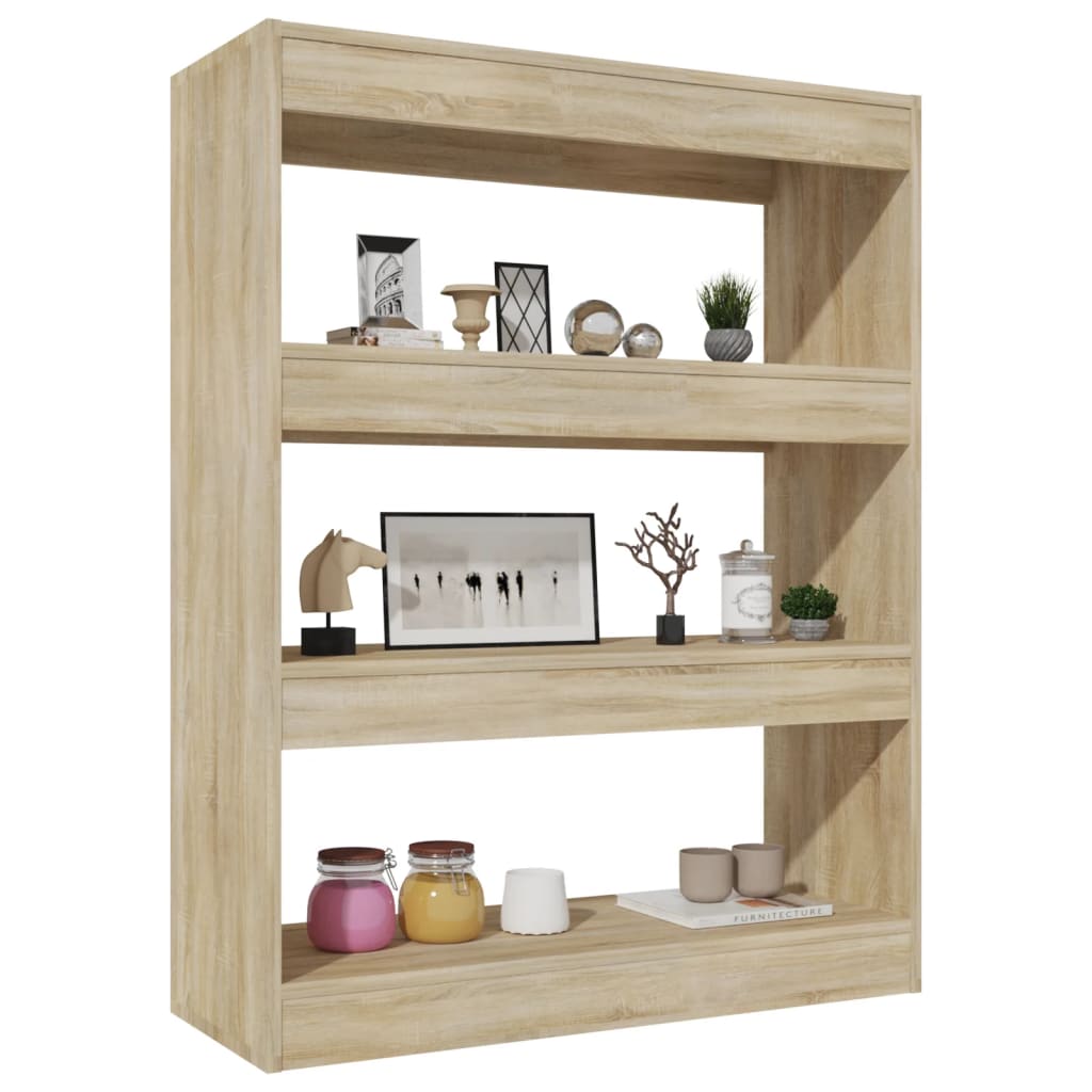Book Cabinet/Room Divider 80X30X103 Cm Engineered Wood