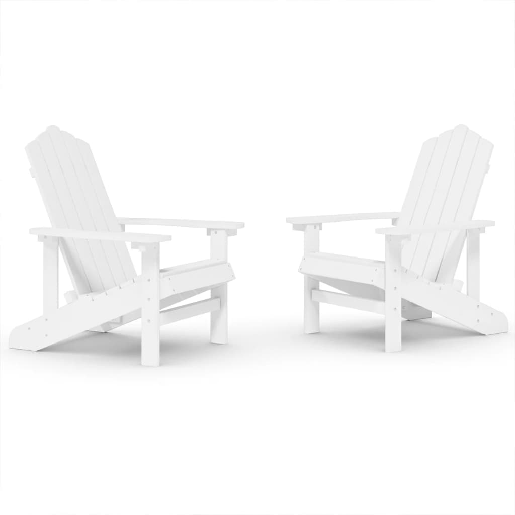 Garden Adirondack Chairs 2 Pcs Hdpe