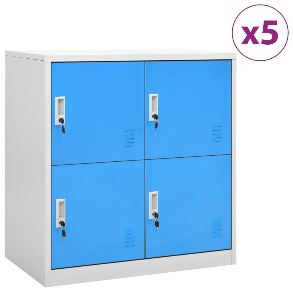 Locker Cabinets 2 Pcs 90X45X92.5 Cm Steel