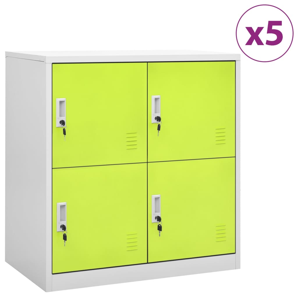 Locker Cabinets 2 Pcs 90X45X92.5 Cm Steel