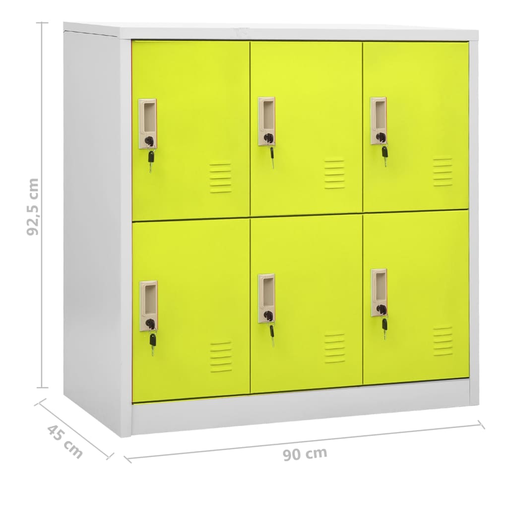 Locker Cabinets 2 Pcs 90X45X92.5 Cm Steel