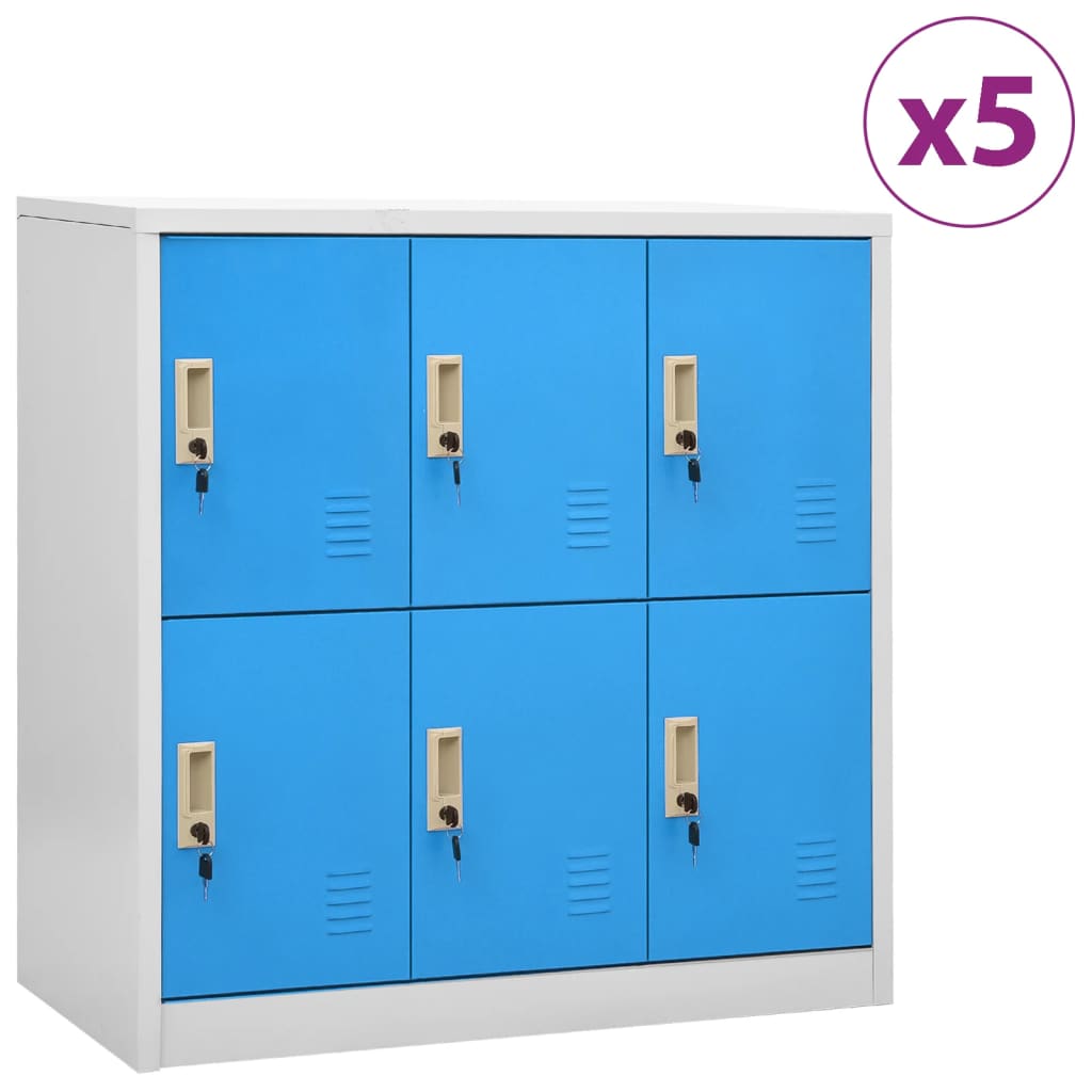 Locker Cabinets 2 Pcs 90X45X92.5 Cm Steel
