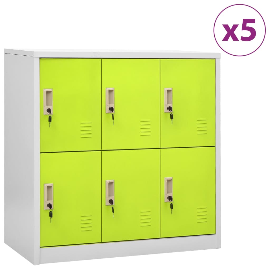 Locker Cabinets 2 Pcs 90X45X92.5 Cm Steel