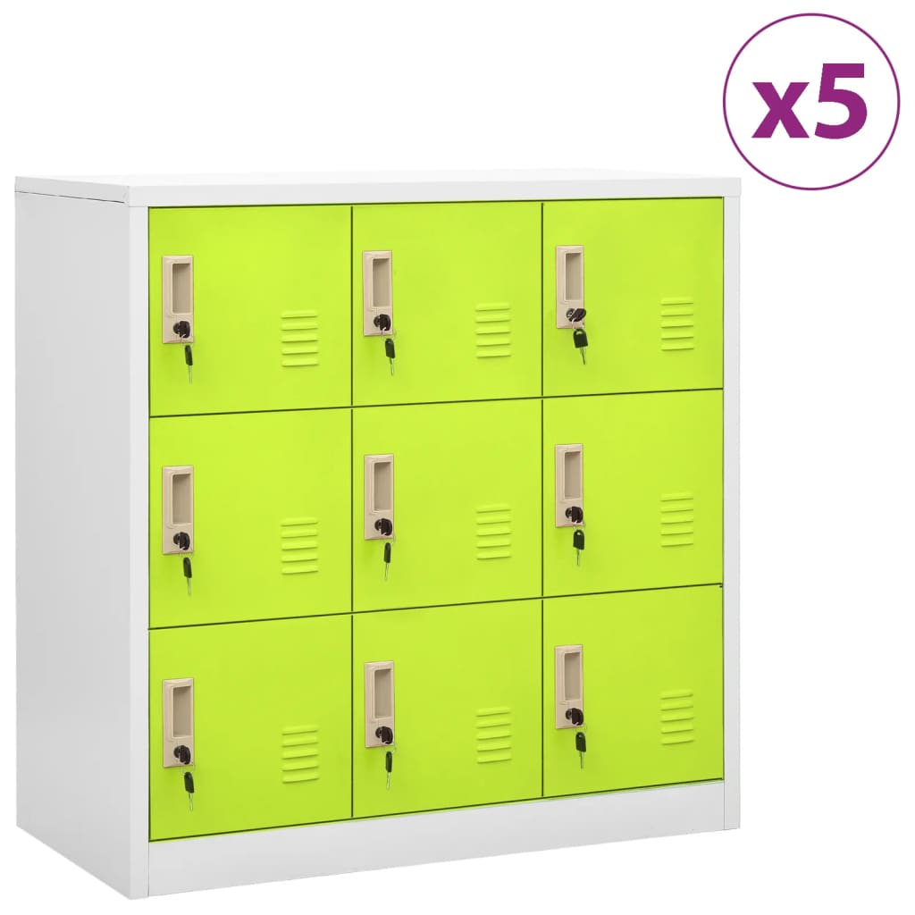 Locker Cabinets 2 Pcs 90X45X92.5 Cm Steel