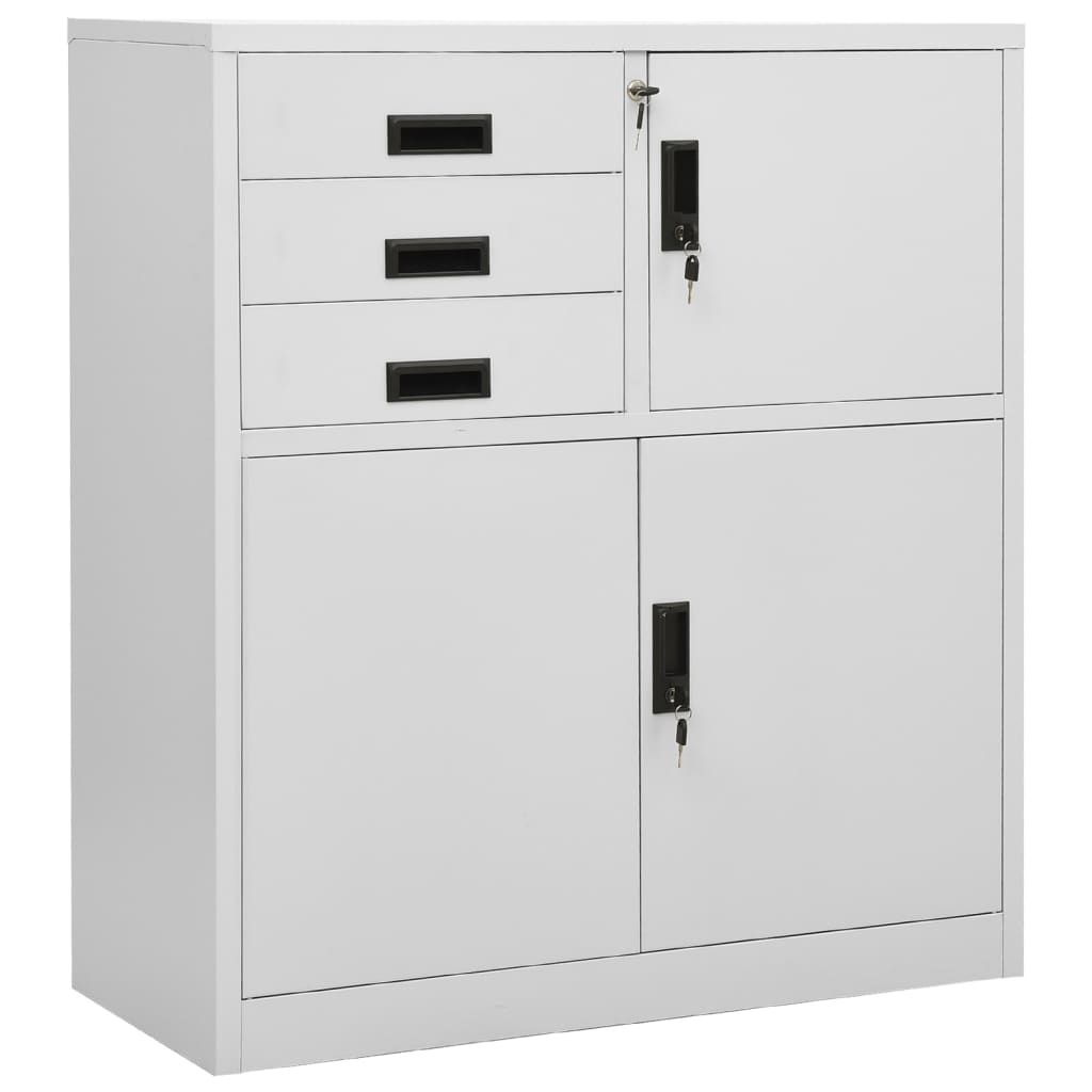 Office Cabinet 90X40X125 Cm Steel