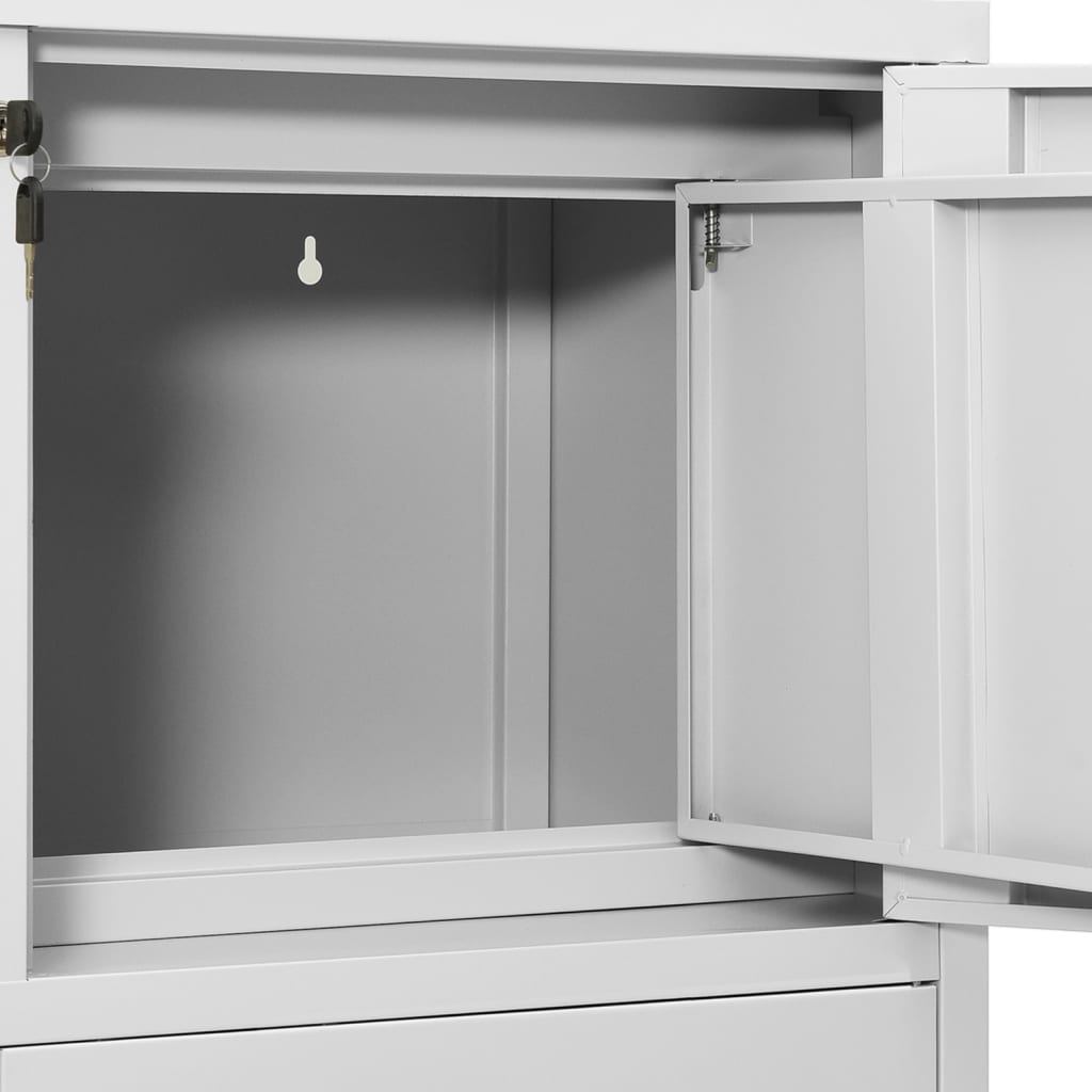 Office Cabinet 90X40X125 Cm Steel