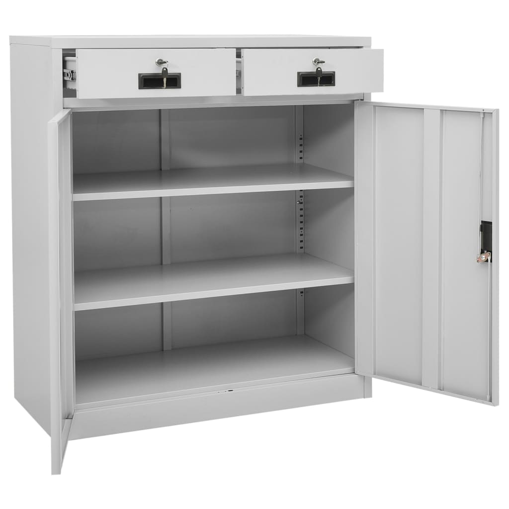 Office Cabinet 90X40X125 Cm Steel